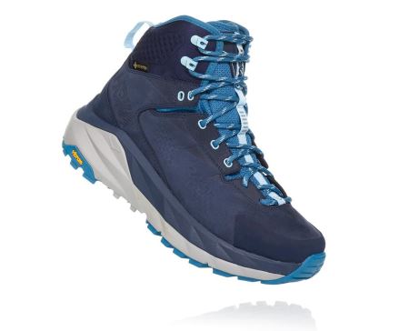 Hoka One One Kaha GORE-TEX Dama - Bocanci Munte Negrii / Albastri | RO-UVua7Ge